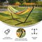 Emma and Oliver Ailani Cotton Two Person Hammock with Space Saving Steel Stand, Premium Carry Bag and Hanging Hardware